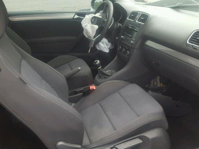 WVWAB7AJ4CW104751 - 2012 VOLKSWAGEN GOLF BLACK photo 5