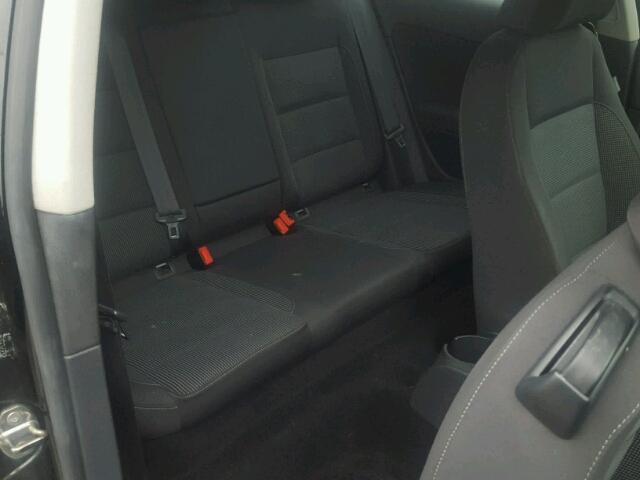 WVWAB7AJ4CW104751 - 2012 VOLKSWAGEN GOLF BLACK photo 6