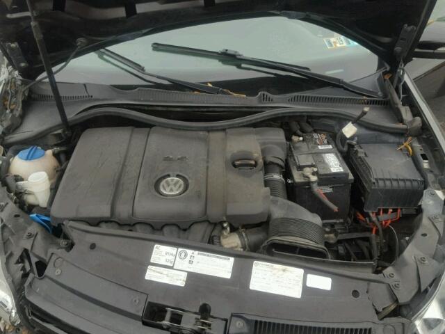 WVWAB7AJ4CW104751 - 2012 VOLKSWAGEN GOLF BLACK photo 7