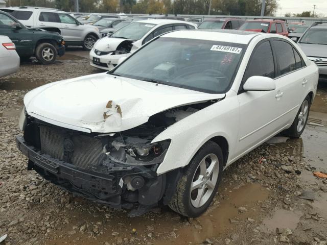 5NPET46C27H226494 - 2007 HYUNDAI SONATA GLS WHITE photo 2