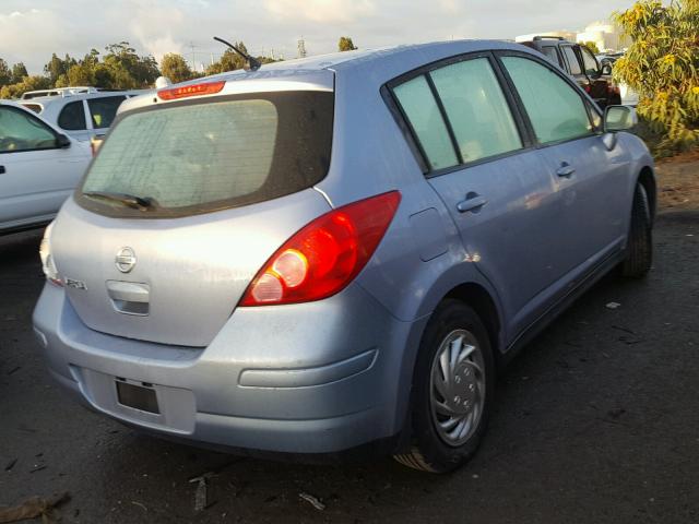 3N1BC13E29L390860 - 2009 NISSAN VERSA S BLUE photo 4