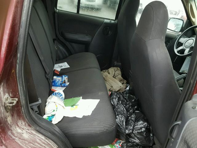 1J4GL48K82W343751 - 2002 JEEP LIBERTY SP MAROON photo 6