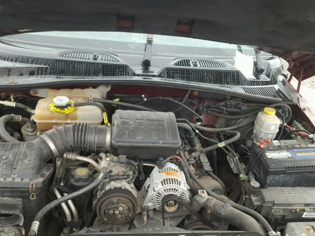 1J4GL48K82W343751 - 2002 JEEP LIBERTY SP MAROON photo 7