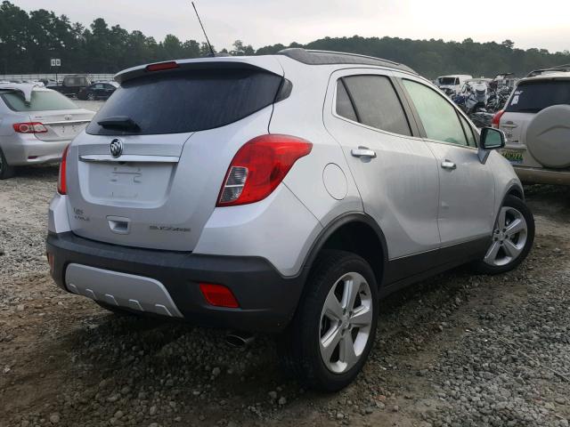 KL4CJBSB5FB150908 - 2015 BUICK ENCORE CON SILVER photo 4