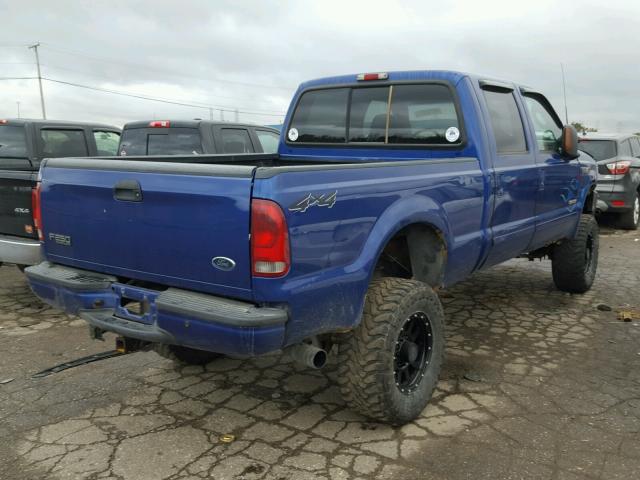 1FTNW21PX3EB41984 - 2003 FORD F250 SUPER BLUE photo 4