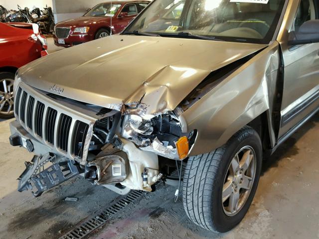 1J8HR48NX5C665602 - 2005 JEEP GRAND CHER TAN photo 9