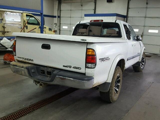 5TBBT44123S347768 - 2003 TOYOTA TUNDRA ACC WHITE photo 4