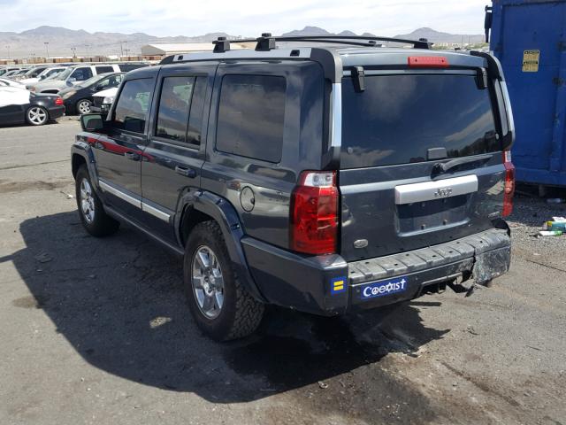 1J8HH68237C673564 - 2007 JEEP COMMANDER CHARCOAL photo 3