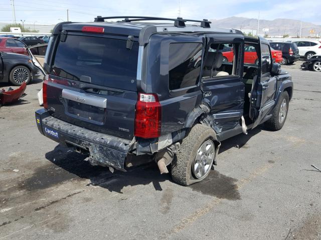 1J8HH68237C673564 - 2007 JEEP COMMANDER CHARCOAL photo 4
