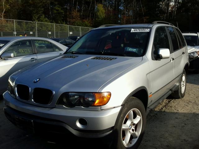 WBAFA53551LM78858 - 2001 BMW X5 3.0I SILVER photo 2