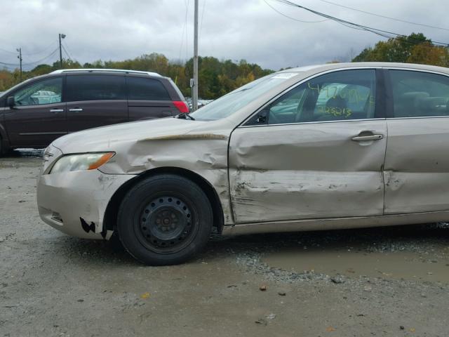 4T1BE46K37U663457 - 2007 TOYOTA CAMRY NEW GOLD photo 9