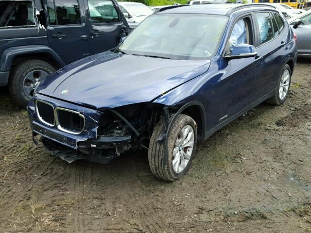 WBAVL1C54EVY16694 - 2014 BMW X1 XDRIVE2 BLUE photo 2