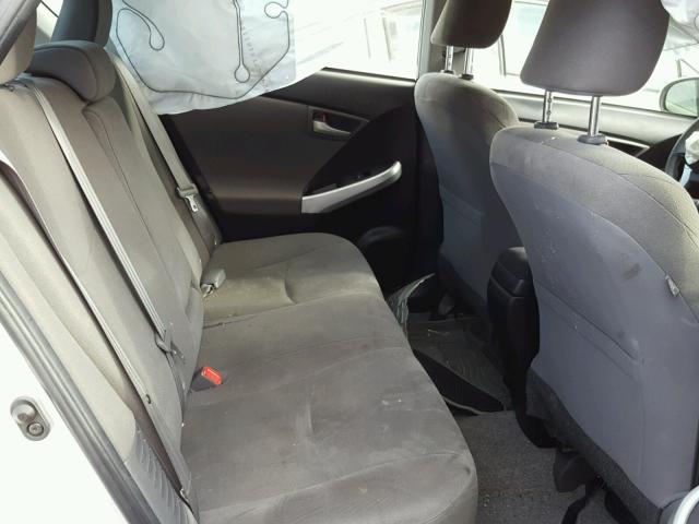 JTDKN3DP9E3054230 - 2014 TOYOTA PRIUS PLUG SILVER photo 6