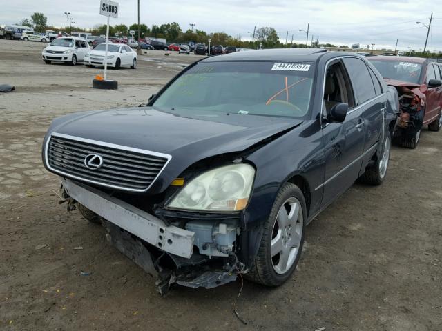 JTHBN30F820079239 - 2002 LEXUS LS 430 BLACK photo 2