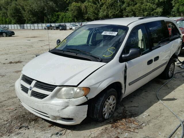 1D4GP24R67B125794 - 2007 DODGE GRAND CARA WHITE photo 2