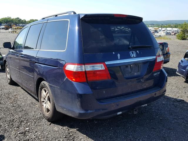 5FNRL38845B000845 - 2005 HONDA ODYSSEY TO BLUE photo 3