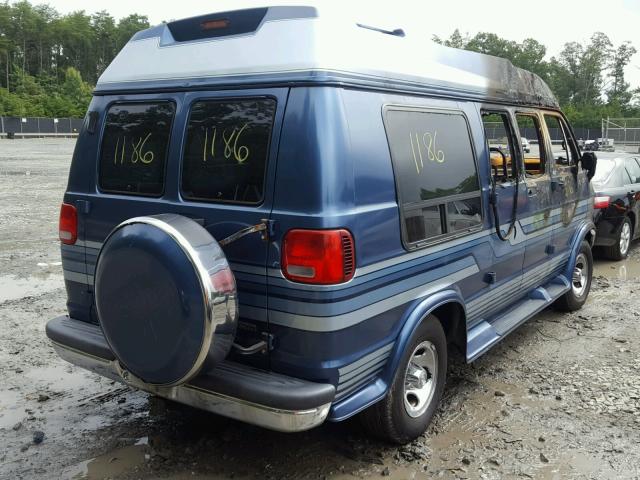 2B6HB21Y1SK552013 - 1995 DODGE RAM VAN B2 BLUE photo 4