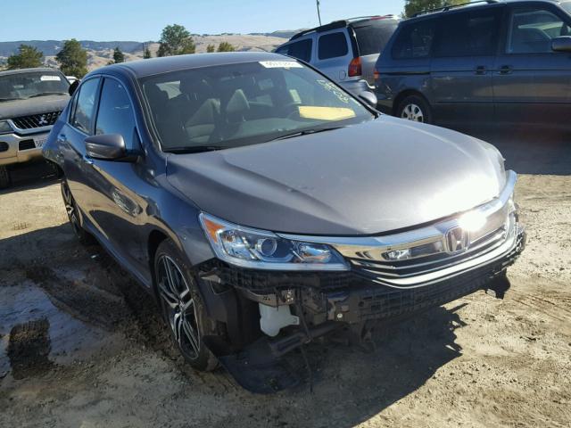 1HGCR2F50GA154425 - 2016 HONDA ACCORD SPO GRAY photo 1