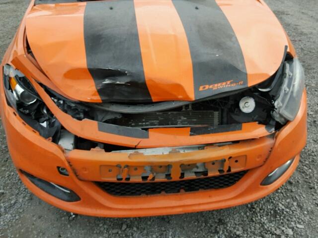 1C3CDFBA9DD267389 - 2013 DODGE DART SXT ORANGE photo 9