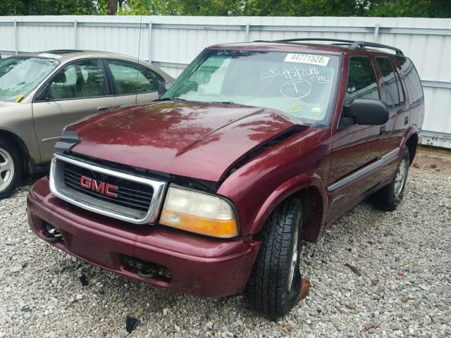 1GKDT13W7Y2166955 - 2000 GMC JIMMY / EN MAROON photo 2