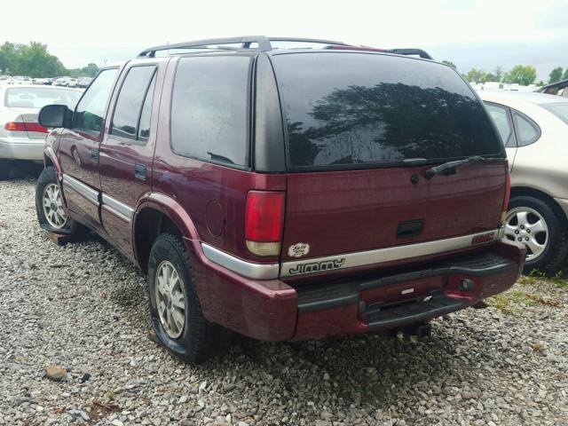 1GKDT13W7Y2166955 - 2000 GMC JIMMY / EN MAROON photo 3