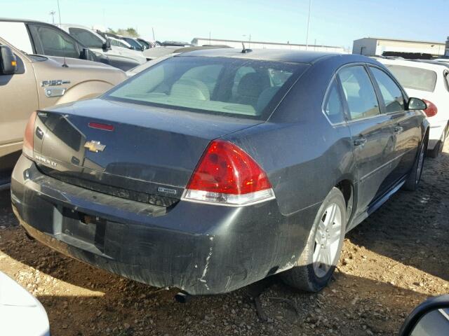 2G1WB5E3XE1144793 - 2014 CHEVROLET IMPALA LIM GRAY photo 4