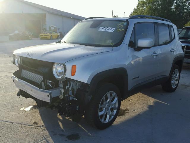 ZACCJBBTXGPE13500 - 2016 JEEP RENEGADE L SILVER photo 2