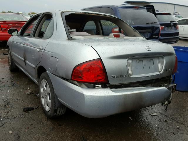 3N1CB51D54L898242 - 2004 NISSAN SENTRA SILVER photo 3