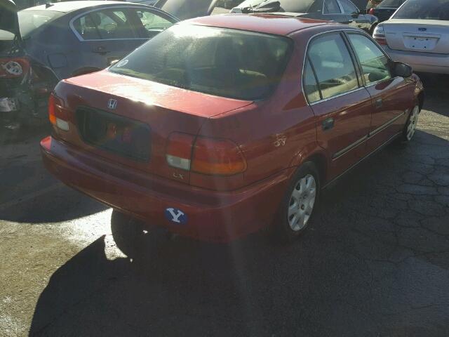 1HGEJ6574WL011247 - 1998 HONDA CIVIC LX MAROON photo 4