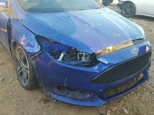 1FADP3L91FL200312 - 2015 FORD FOCUS ST BLUE photo 9