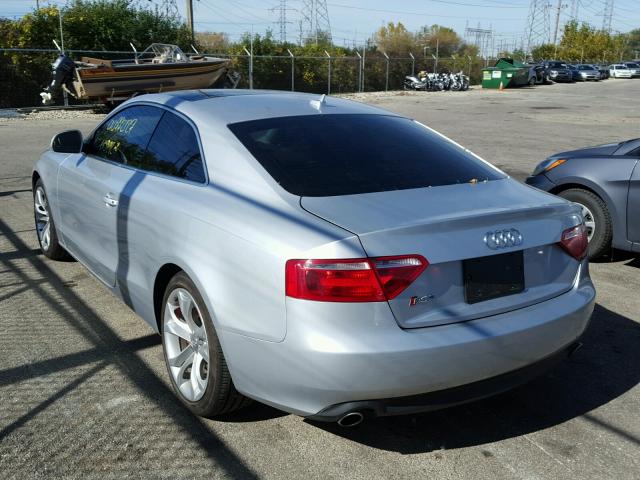 WAUDK78T19A046895 - 2009 AUDI A5 QUATTRO SILVER photo 3