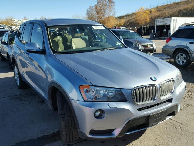 5UXWX9C57E0D09541 - 2014 BMW X3 BLUE photo 1