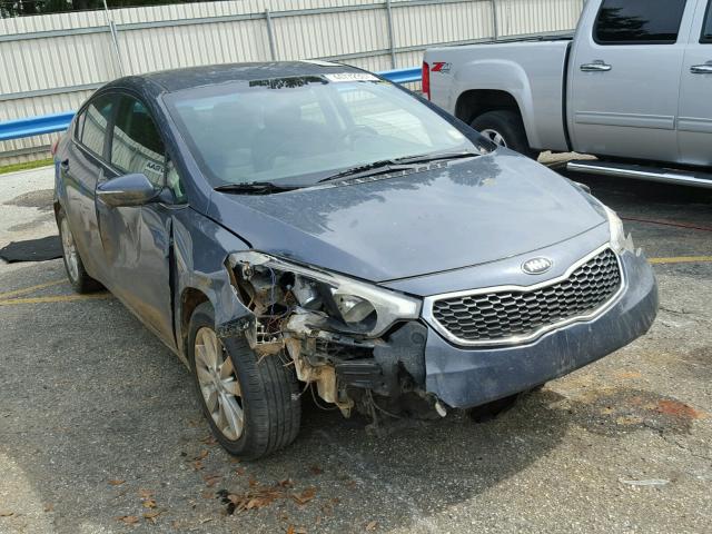 KNAFX4A85E5087399 - 2014 KIA FORTE EX GRAY photo 1