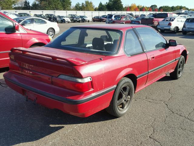 JHMBA414XLC019395 - 1990 HONDA PRELUDE SI RED photo 4