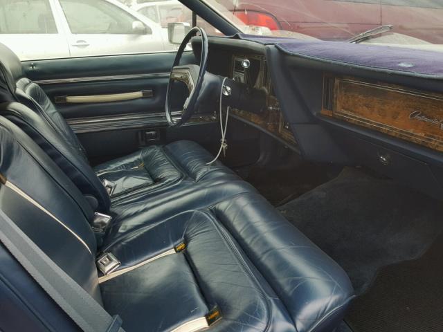 9Y89S744978 - 1979 LINCOLN MARK V BLUE photo 5