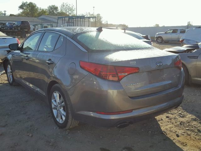 5XXGN4A74CG039082 - 2012 KIA OPTIMA EX GRAY photo 3