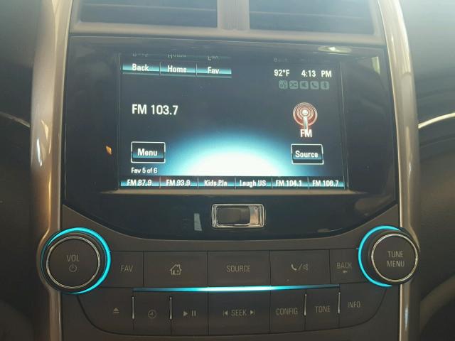 1G11C5SA9DF345635 - 2013 CHEVROLET MALIBU 1LT ვერცხლისფერი ფოტო 9