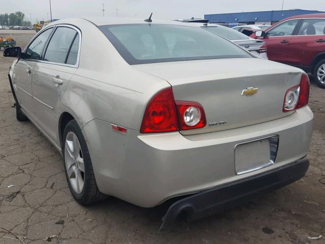 1G1ZB5EB8AF205307 - 2010 CHEVROLET MALIBU LS ბეჟი ფოტო 3