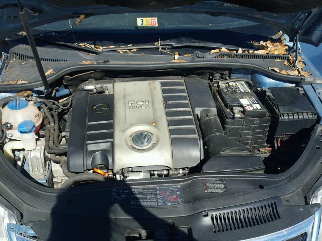 WVWDA71F67V028411 - 2007 VOLKSWAGEN EOS 2.0T S BLUE photo 7