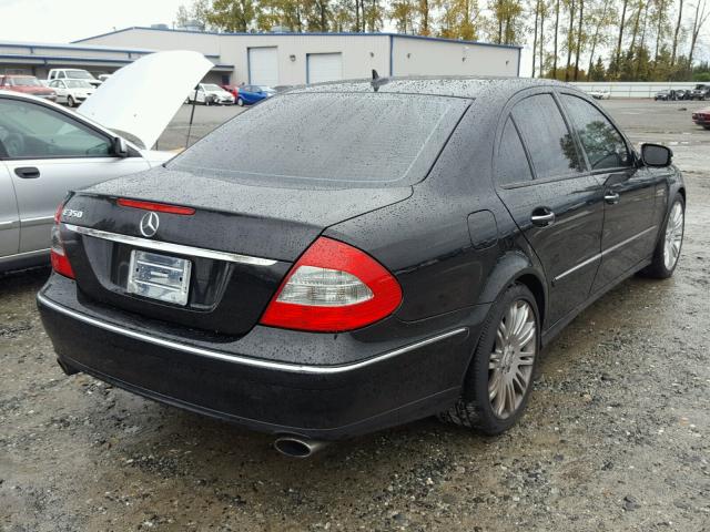 WDBUF56X48B309664 - 2008 MERCEDES-BENZ E 350 BLACK photo 4