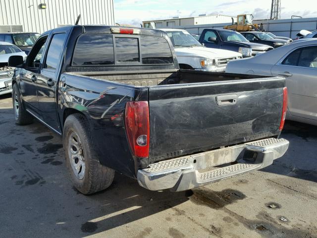 1GTCS13E988142221 - 2008 GMC CANYON BLACK photo 3