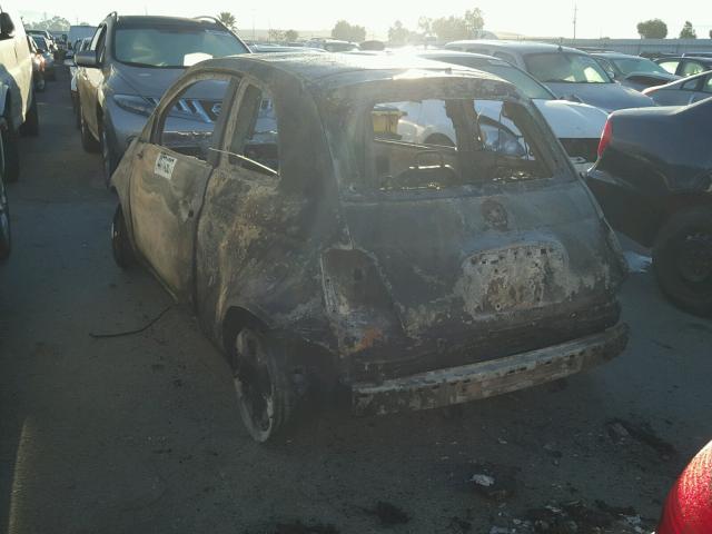 3C3CFFGE0HT547742 - 2017 FIAT 500 ELECTR BURN photo 3