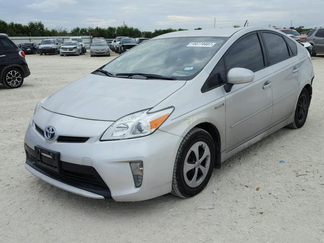 JTDKN3DU6C1494307 - 2012 TOYOTA PRIUS GRAY photo 2