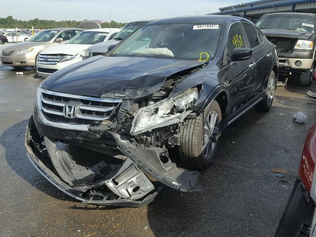 5J6TF1H53DL000882 - 2013 HONDA CROSSTOUR BLACK photo 2