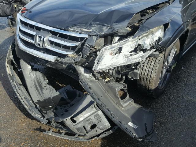 5J6TF1H53DL000882 - 2013 HONDA CROSSTOUR BLACK photo 9