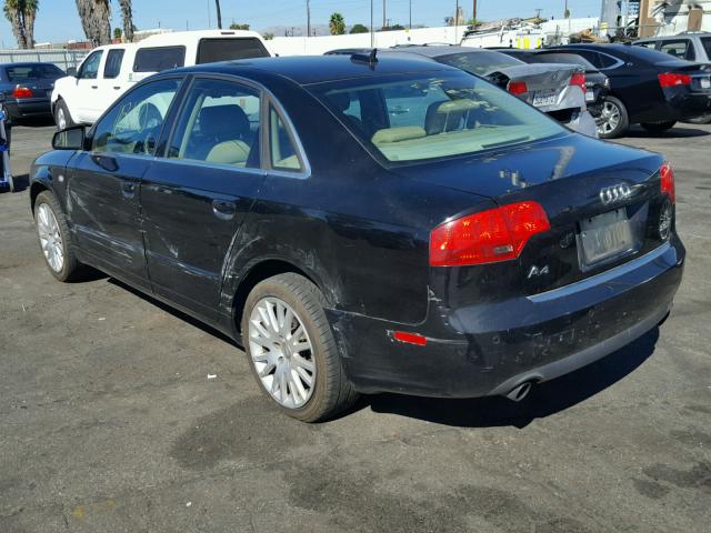 WAUAF78E56A180118 - 2006 AUDI A4 2 BLACK photo 3