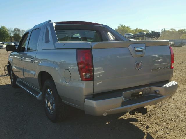 3GYEK62N04G122526 - 2004 CADILLAC ESCALADE E SILVER photo 3