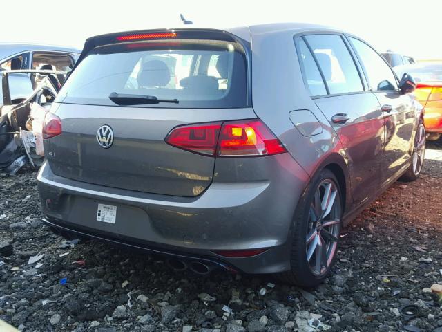 WVWVF7AU3HW137151 - 2017 VOLKSWAGEN GOLF R GRAY photo 4