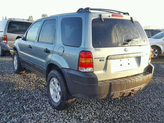 1FMYU93125KD29841 - 2005 FORD ESCAPE XLT GREEN photo 3