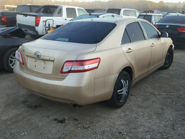 4T4BF3EK3AR057713 - 2010 TOYOTA CAMRY BASE TAN photo 4